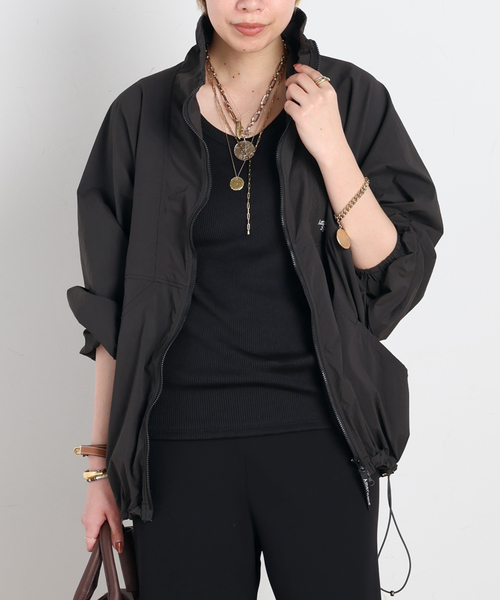 【AMERICANA/アメリカーナ】別注NYLON blouson　ブラック AMERICANA/アメリカーナ】別注NYLON blouson（ナイロンジャケット