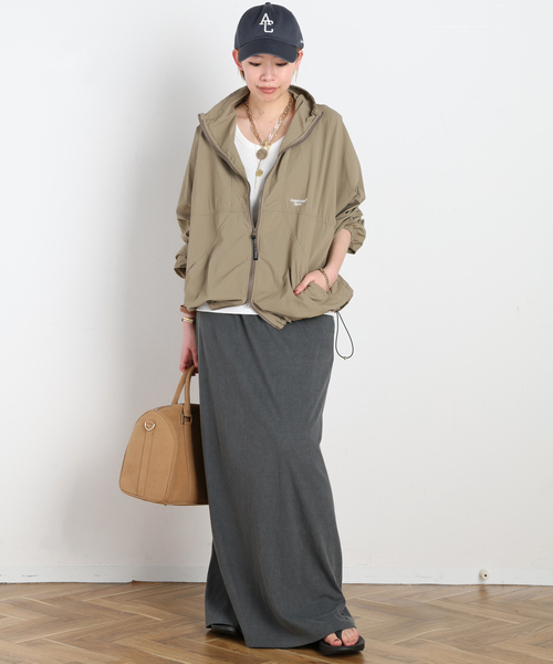 AMERICANA(アメリカーナ)の「【AMERICANA/アメリカーナ】別注NYLON blouson(ナイロンジャケット・レディース・ベージュ/ブラック・FREE)」の21枚目の写真