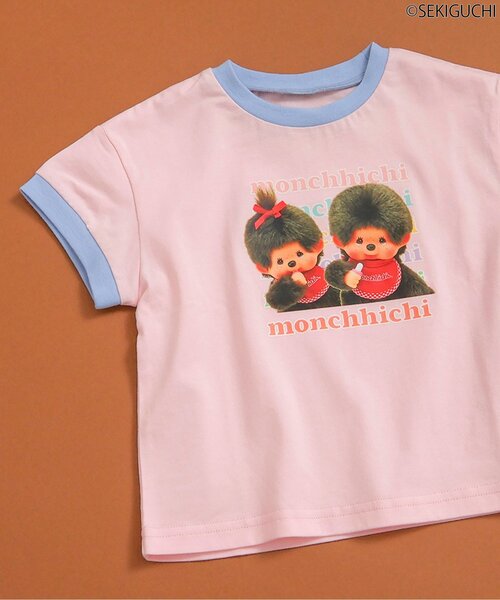 WEB限定【モンチッチ】 リンガーTシャツ（Tシャツ/カットソー）｜apres