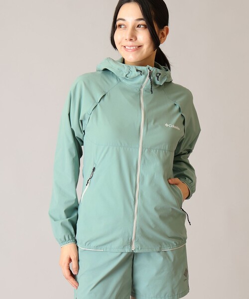 Columbia(コロンビア)の「Columbia/ ウィメンズトレイルラッシュソフトシェルジャケット /コロンビア(その他アウター・レディース・ミント/グリーン/ライトカーキ・L/M/S/XL)」の2枚目の写真