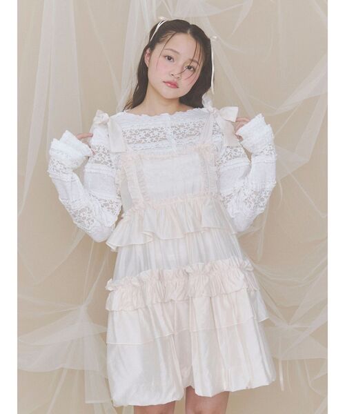 merry jenny(メリージェニー)の「ソフトフリルミニワンピース(ワンピース・レディース・ブラック/ベビーピンク/ピンク・FREE)」の18枚目の写真