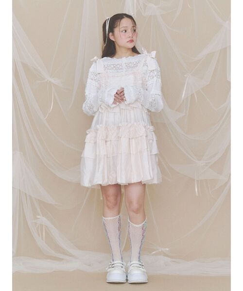 merry jenny(メリージェニー)の「ソフトフリルミニワンピース(ワンピース・レディース・ブラック/ベビーピンク/ピンク・FREE)」の20枚目の写真
