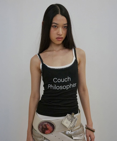 SCULPTOR(スカルプター)の「Lace Cami Top(キャミソール・レディース・ブラック/ピンク/ホワイト・SMALL/LARGE/MEDIUM)」の2枚目の写真