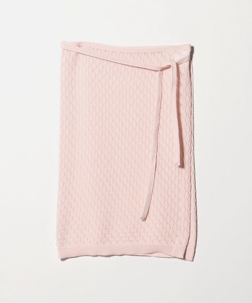 6(ロク)の「【別注】<Ernie Palo for 6>OPEN WORK KNIT SKIRT/巻きスカート(スカート・レディース・ネイビー/ライトピンク・38)」の2枚目の写真