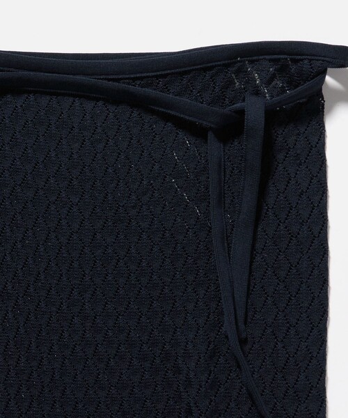 6(ロク)の「【別注】<Ernie Palo for 6>OPEN WORK KNIT SKIRT/巻きスカート(スカート・レディース・ネイビー/ライトピンク・38)」の7枚目の写真