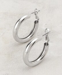 ワイドミドルフープピアス