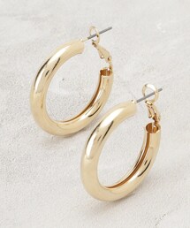 ワイドミドルフープピアス