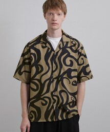 tk.TAKEO KIKUCHI（ティーケータケオキクチ）の「【26SS新作柄！】ジオメトリックプリント総柄シャツ/柄シャツ/総柄/半袖/夏/オープンカラー/さらりタッチ（シャツ/ブラウス）」