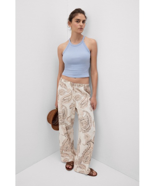 Intimissimi(インティミッシミ)の「"Get Noticed" リネン&ビスコース パンツ(その他パンツ・レディース・モカ/その他・S/M/L)」の1枚目の写真