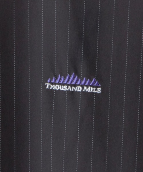 THOUSAND MILE（サウザンドマイル）の「THOUSAND MILE/サウザンドマイル FRENCH SLEEVE OP ストライプ柄 クルーネック ロング丈 フレンチスリーブ 2026年 夏 夏服（ワンピース・レディース・ネイビー/チャコール・FREE）」の8枚目の写真