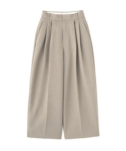 ETRE TOKYO（エトレトウキョウ）の「ダブルクロスハイウエストタックパンツ（その他パンツ・レディース・ネイビー/ブラック/グレイッシュベージュ・S/M）」の19枚目の写真