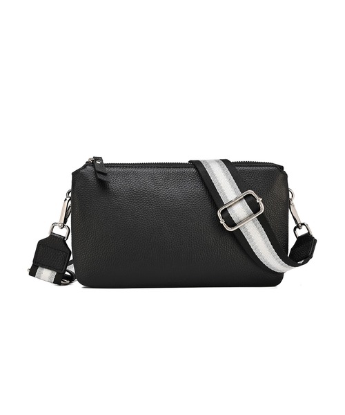 RICKERS(リッカーズ)の「【RICKERS/リッカーズ】お財布が入る スマホショルダー 本革 お財布 ショルダーバッグ ななめ掛け 横型 お財布機能付き プレゼント 母の日ギフト(ショルダーバッグ・レディース・ブラック・FREE)」の5枚目の写真