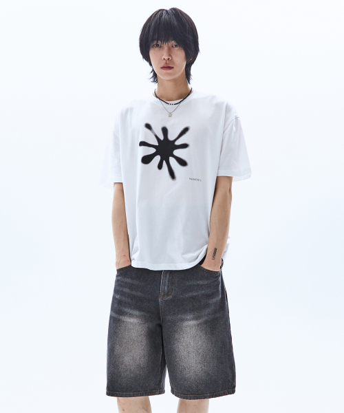 RAIMENT(レイメント)の「スターピッシュスプレー半袖Tシャツ_ホワイト(Tシャツ/カットソー・メンズ・その他・SMALL/MEDIUM/LARGE)」の5枚目の写真