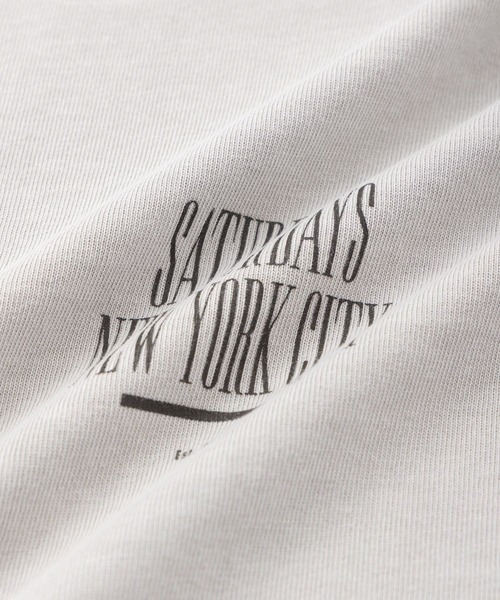 Saturdays NYC(サタデーズ ニューヨークシティ )の「Slash Pigment Relax SS Tee(Tシャツ/カットソー・メンズ・ネイビー/キナリ/チャコールグレー・XL/S/M/L)」の11枚目の写真