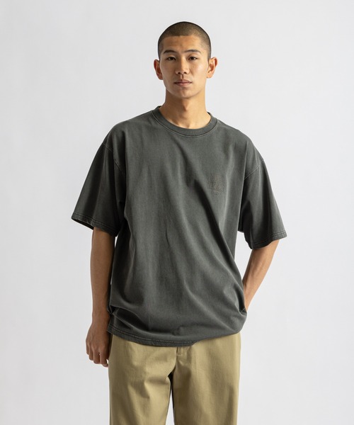 Saturdays NYC(サタデーズ ニューヨークシティ )の「Slash Pigment Relax SS Tee(Tシャツ/カットソー・メンズ・ネイビー/キナリ/チャコールグレー・XL/S/M/L)」の14枚目の写真