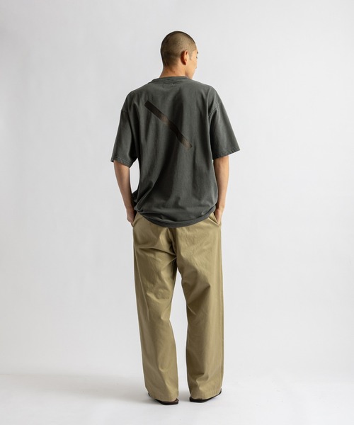 Saturdays NYC(サタデーズ ニューヨークシティ )の「Slash Pigment Relax SS Tee(Tシャツ/カットソー・メンズ・ネイビー/キナリ/チャコールグレー・XL/S/M/L)」の19枚目の写真