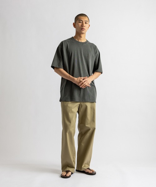 Saturdays NYC(サタデーズ ニューヨークシティ )の「Slash Pigment Relax SS Tee(Tシャツ/カットソー・メンズ・ネイビー/キナリ/チャコールグレー・XL/S/M/L)」の20枚目の写真
