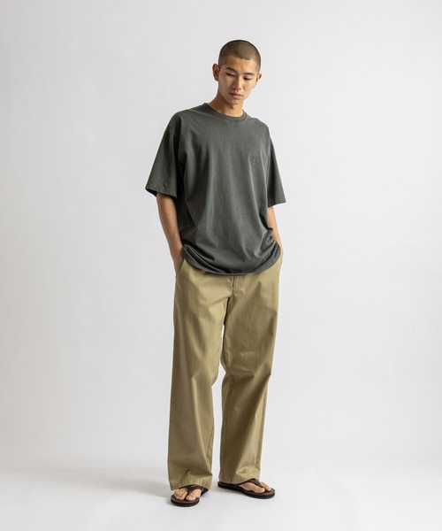 Saturdays NYC(サタデーズ ニューヨークシティ )の「Slash Pigment Relax SS Tee(Tシャツ/カットソー・メンズ・ネイビー/キナリ/チャコールグレー・XL/S/M/L)」の21枚目の写真