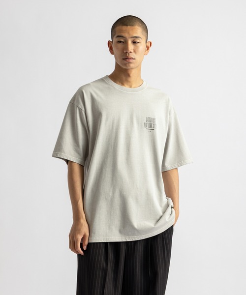 Saturdays NYC(サタデーズ ニューヨークシティ )の「Slash Pigment Relax SS Tee(Tシャツ/カットソー・メンズ・ネイビー/キナリ/チャコールグレー・XL/S/M/L)」の15枚目の写真