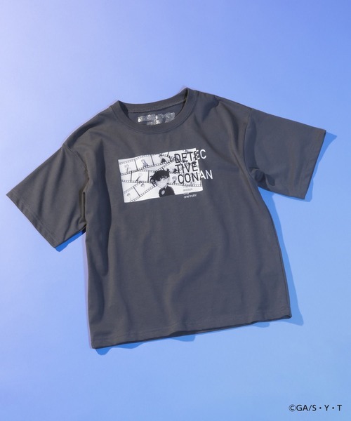 GLOBAL WORK(グローバルワーク)の「【名探偵コナン】ヘビロッTEE/647371(Tシャツ/カットソー・キッズ・ホワイト/ホワイト系その他3/ホワイト系その他/ダークグレー・120cm/100cm/110cm/160cm/130cm/150cm/140cm)」の4枚目の写真