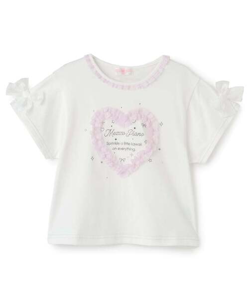 セール】ハートレース 半袖Tシャツ【接触冷感】（Tシャツ/カットソー