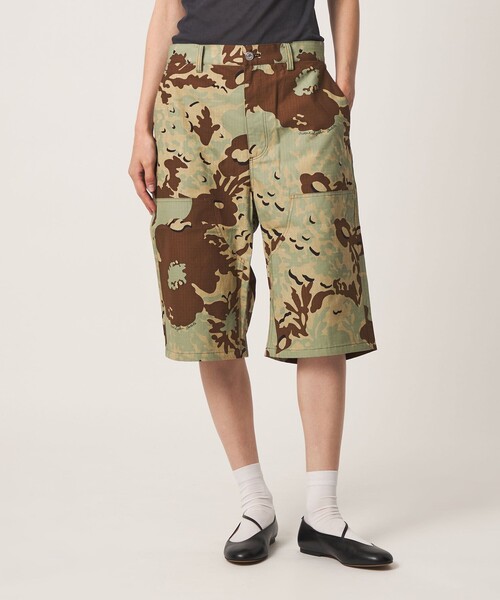 6(ロク)の「【別注】<NOMARHYTHM TEXTILE for 6>CAMO FLOWER SHORTS/ハーフパンツ(その他パンツ・レディース・ベージュ・1/3)」の11枚目の写真