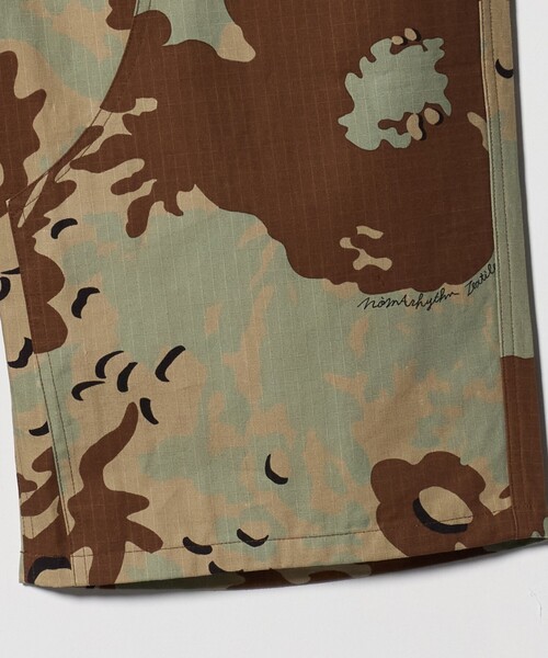 6(ロク)の「【別注】<NOMARHYTHM TEXTILE for 6>CAMO FLOWER SHORTS/ハーフパンツ(その他パンツ・レディース・ベージュ・1/3)」の5枚目の写真