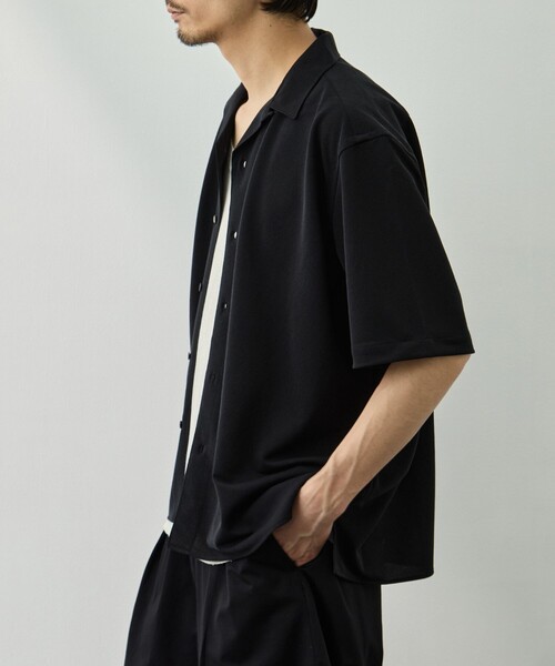 KANEMASA PHIL.(カネマサフィル)の「【KANEMASA PHIL./カネマサフィル】36G Cupro Ether Shirt(シャツ/ブラウス・メンズ・ダークグレー/ブラック・M/S)」の5枚目の写真