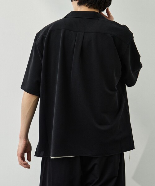 KANEMASA PHIL.(カネマサフィル)の「【KANEMASA PHIL./カネマサフィル】36G Cupro Ether Shirt(シャツ/ブラウス・メンズ・ダークグレー/ブラック・M/S)」の6枚目の写真