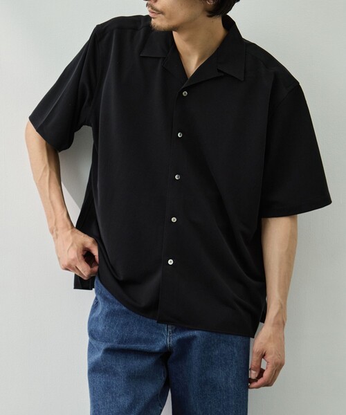 KANEMASA PHIL.(カネマサフィル)の「【KANEMASA PHIL./カネマサフィル】36G Cupro Ether Shirt(シャツ/ブラウス・メンズ・ダークグレー/ブラック・M/S)」の11枚目の写真