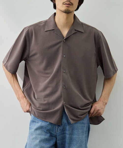 KANEMASA PHIL.(カネマサフィル)の「【KANEMASA PHIL./カネマサフィル】36G Cupro Ether Shirt(シャツ/ブラウス・メンズ・ダークグレー/ブラック・M/S)」の17枚目の写真