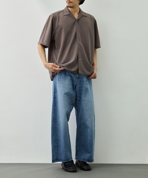 KANEMASA PHIL.(カネマサフィル)の「【KANEMASA PHIL./カネマサフィル】36G Cupro Ether Shirt(シャツ/ブラウス・メンズ・ダークグレー/ブラック・M/S)」の18枚目の写真