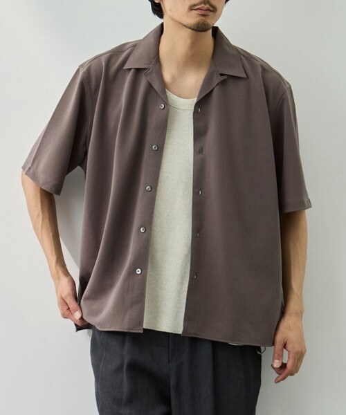KANEMASA PHIL.(カネマサフィル)の「【KANEMASA PHIL./カネマサフィル】36G Cupro Ether Shirt(シャツ/ブラウス・メンズ・ダークグレー/ブラック・M/S)」の19枚目の写真