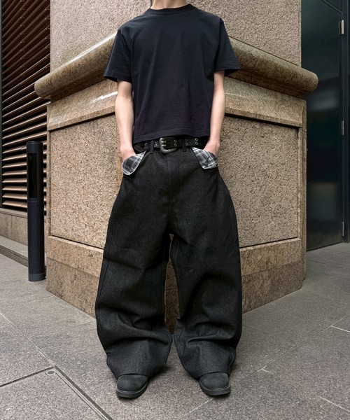 kutir(クティール)の「POCKET FLAP DESIGN RIGID DENIM/ポケットフラップデザインリジットデニム(デニムパンツ・メンズ・インディゴブルー/ブラック・LARGE/MEDIUM/SMALL)」の16枚目の写真