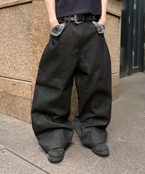 kutir(クティール)の「POCKET FLAP DESIGN RIGID DENIM/ポケットフラップデザインリジットデニム(デニムパンツ・メンズ・インディゴブルー/ブラック・LARGE/MEDIUM/SMALL)」の17枚目の写真