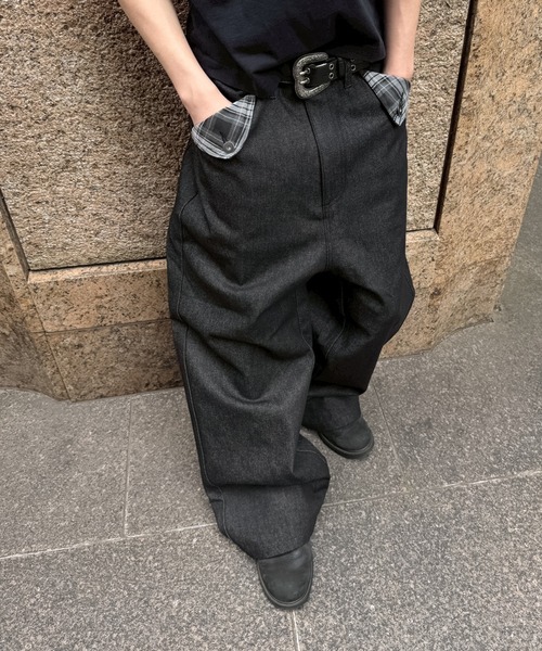 kutir(クティール)の「POCKET FLAP DESIGN RIGID DENIM/ポケットフラップデザインリジットデニム(デニムパンツ・メンズ・インディゴブルー/ブラック・LARGE/MEDIUM/SMALL)」の19枚目の写真