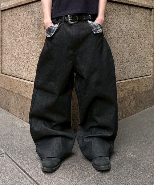 kutir(クティール)の「POCKET FLAP DESIGN RIGID DENIM/ポケットフラップデザインリジットデニム(デニムパンツ・メンズ・インディゴブルー/ブラック・LARGE/MEDIUM/SMALL)」の18枚目の写真