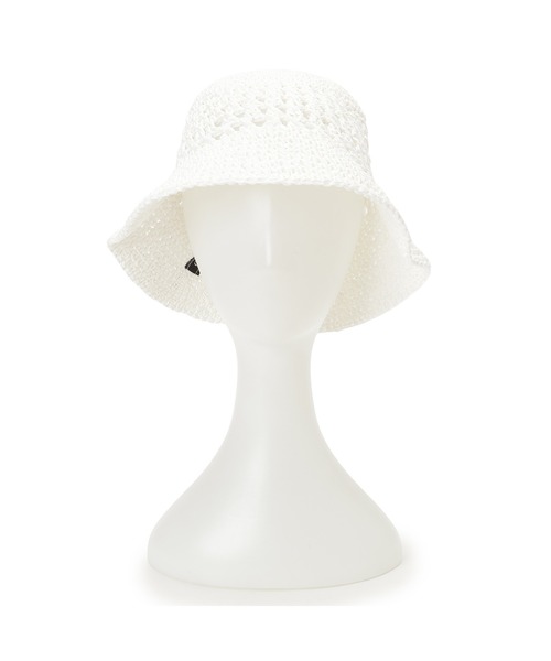 Guess（ゲス）の「CROCHET Hat ハット（ハット・レディース・ブラック/ホワイト・ONE SIZE）」の2枚目の写真