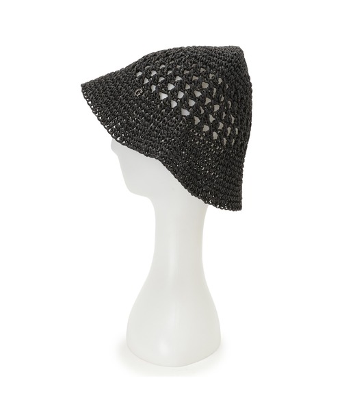 Guess（ゲス）の「CROCHET Hat ハット（ハット・レディース・ブラック/ホワイト・ONE SIZE）」の7枚目の写真