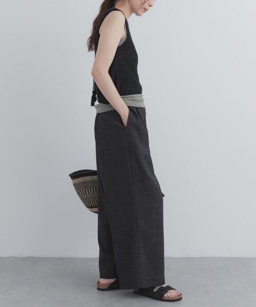 URBAN RESEARCH DOORS(アーバンリサーチドアーズ)の「ライトツイーディドロストイージーパンツ(その他パンツ・レディース・ベージュ系その他/グレー系その他・FREE)」の7枚目の写真