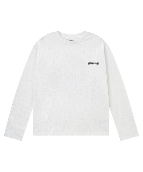 SUPPLIER（サプライヤー）の「A'GEM/9 × .kom 『SUPPLIER/サプライヤー』 Cross Rhinestone Long Sleeve Tee/クロスラインストーン長袖Tシャツ（Tシャツ/カットソー・メンズ・オフホワイト/カーキ・S）」の10枚目の写真