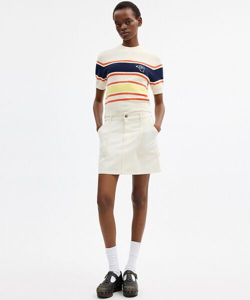 COACH(コーチ)の「【COACH | BRAIN DEAD】ストライプ ニット トップ(ニット/セーター・レディース・ホワイト系その他・MEDIUM/LARGE/X-SMALL/SMALL)」の3枚目の写真