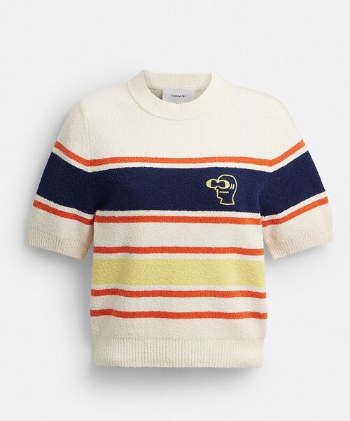 COACH(コーチ)の「【COACH | BRAIN DEAD】ストライプ ニット トップ(ニット/セーター・レディース・ホワイト系その他・MEDIUM/LARGE/X-SMALL/SMALL)」の5枚目の写真