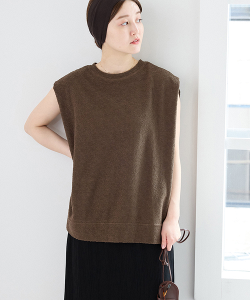 PROTAGONISTA(プロタゴニスタ)の「PROTAGONISTA/プロタゴニスタ NSカットソー PNT-CT-135(Tシャツ/カットソー・レディース・カーキ/ブラック・FREE)」の2枚目の写真