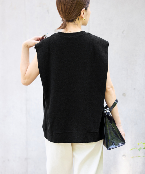 PROTAGONISTA(プロタゴニスタ)の「PROTAGONISTA/プロタゴニスタ NSカットソー PNT-CT-135(Tシャツ/カットソー・レディース・カーキ/ブラック・FREE)」の8枚目の写真
