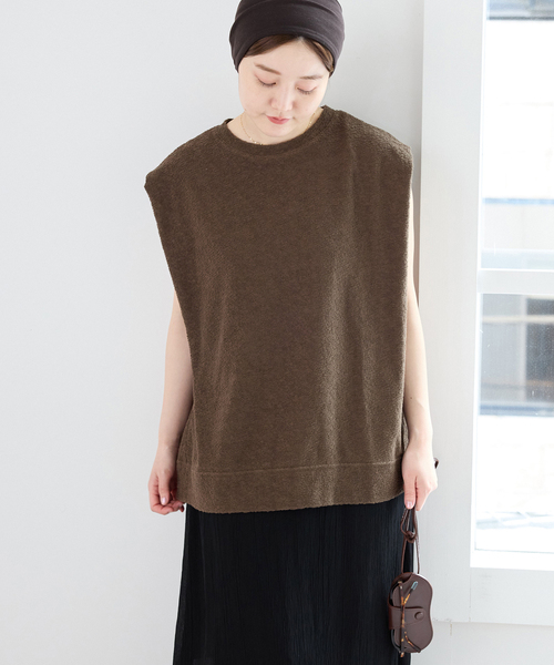 PROTAGONISTA(プロタゴニスタ)の「PROTAGONISTA/プロタゴニスタ NSカットソー PNT-CT-135(Tシャツ/カットソー・レディース・カーキ/ブラック・FREE)」の16枚目の写真