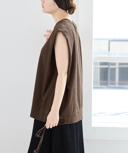 PROTAGONISTA(プロタゴニスタ)の「PROTAGONISTA/プロタゴニスタ NSカットソー PNT-CT-135(Tシャツ/カットソー・レディース・カーキ/ブラック・FREE)」の17枚目の写真