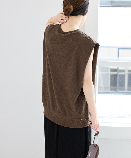 PROTAGONISTA(プロタゴニスタ)の「PROTAGONISTA/プロタゴニスタ NSカットソー PNT-CT-135(Tシャツ/カットソー・レディース・カーキ/ブラック・FREE)」の18枚目の写真