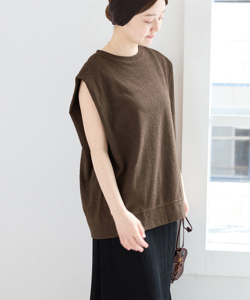 PROTAGONISTA(プロタゴニスタ)の「PROTAGONISTA/プロタゴニスタ NSカットソー PNT-CT-135(Tシャツ/カットソー・レディース・カーキ/ブラック・FREE)」の19枚目の写真