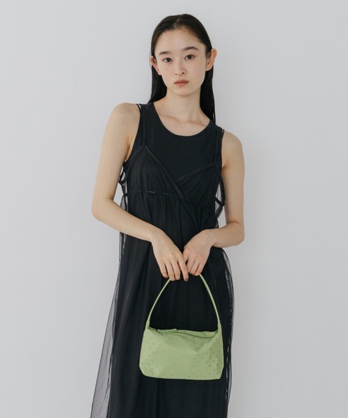 duei(デュイ)の「タンクワンピース×チュールキャミワンピース レイヤードセット(ワンピース・レディース・ブラック/グレー・FREE)」の7枚目の写真